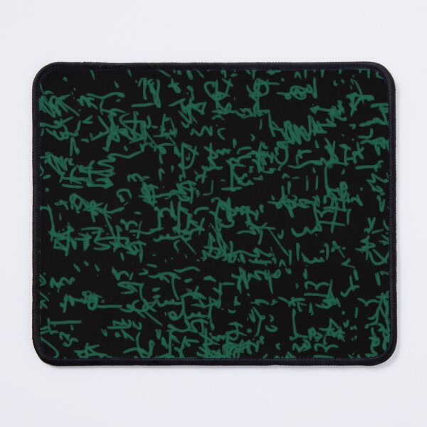 Item preview, Pattern green scribbles black background. designed and sold by MirBer.