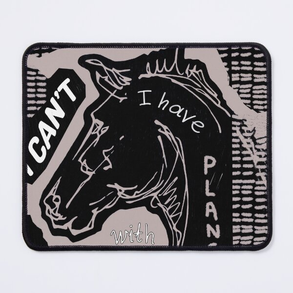 Item preview, Sorry I Can'T I Have Plans With My Horses / Black Version No. 2 designed and sold by AgnieshkaSiwek.