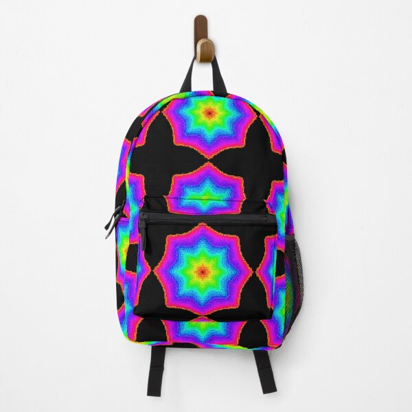 Item preview, Rainbow Ziggurat Pixel Mandala designed and sold by FalcoSkyWolf.