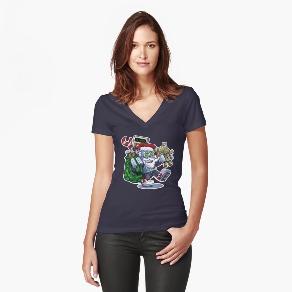 Item preview, Fitted V-Neck T-Shirt designed and sold by CraigWoida.