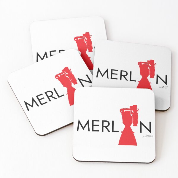 Item preview, Merlin Engine. Falcon and and Falcon Heavy Rockets (Typographic Logo) designed and sold by BGALAXY.