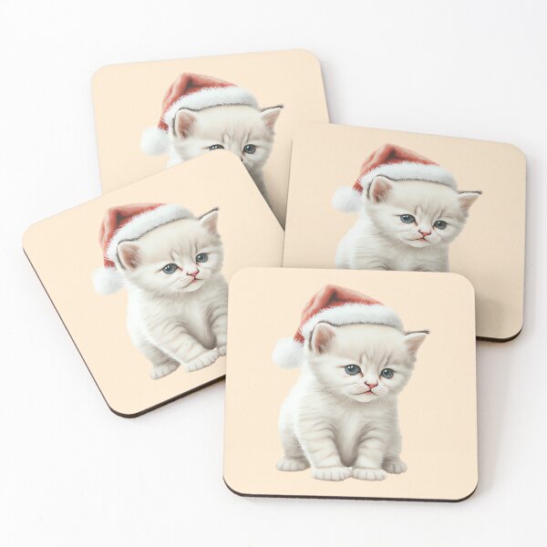 Item preview, Cat with Santa hat designed and sold by MAV-Arts.