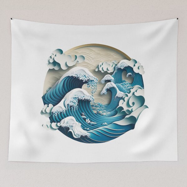 Item preview, Under the Wave off Kanagawa Paper designed and sold by Itis-Whatitis.
