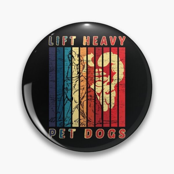 Item preview, Lift Heavy Pet Dogs Retro Styled Gift For Muscular Dog Lovers designed and sold by SimpleAndGreat.
