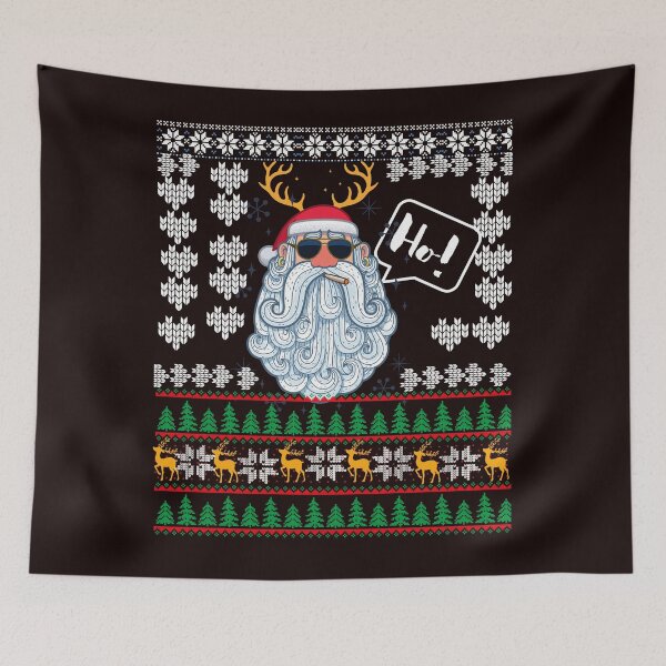 Item preview, Funny Santa Ugly Christmas Sweater Tshirt designed and sold by Rodellina.