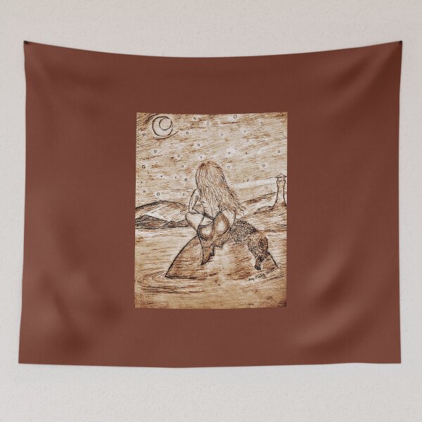 Item preview, The Selkie and the lighthouse in coffee brown  designed and sold by Ivy-Bindig.