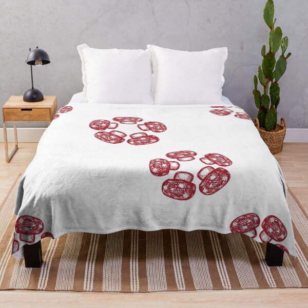 Item preview, Button Mushrooms Flower (red & white) (large) designed and sold by JessDaniArt.