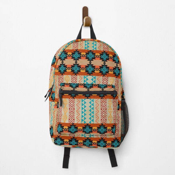 Item preview, Southwestern Aztec In Blue, Orange Shades And Browns designed and sold by handsoftime2020.