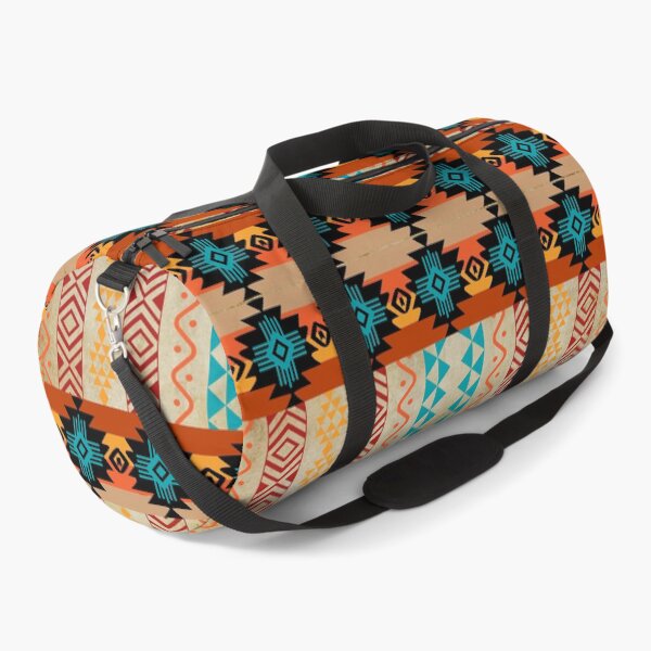 Item preview, Southwestern Aztec In Blue, Orange Shades And Browns designed and sold by handsoftime2020.