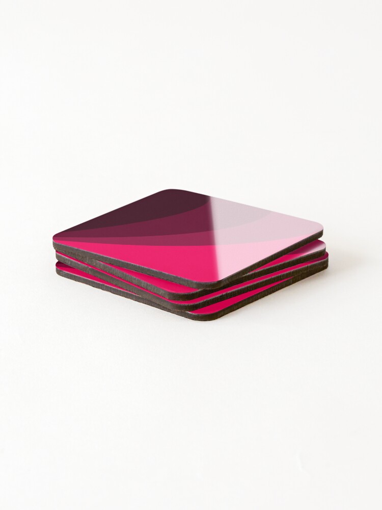 Thumbnail 4 of 5, Coasters (Set of 4), Red Color Pattern designed and sold by GEGSTORE.