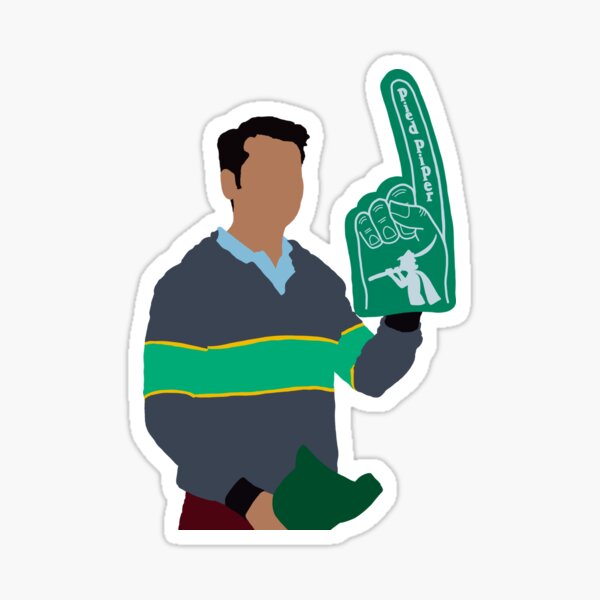 "Silicon Valley Foam Finger" Sticker for Sale by deezdoodles Redbubble