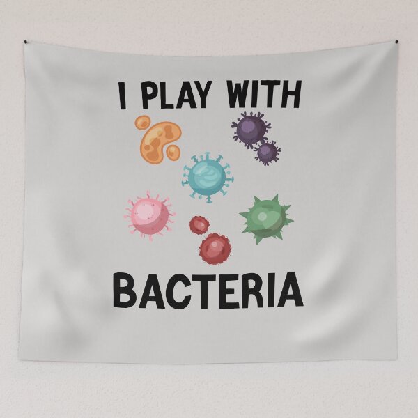 Item preview, I Play With Bacteria Shirt Funny Microbiology Bacteria Lab designed and sold by Sarah38.