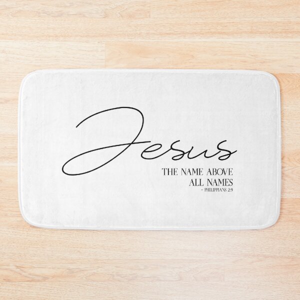 Item preview, Philippians 2:9 Jesus The Name Above All Names - Christian, Faith, Bible Verses Scriptures - Genesis, Revelations, Colossians, John 3:16, Matthew 16:16, Isaiah 40:2 designed and sold by zicutza.