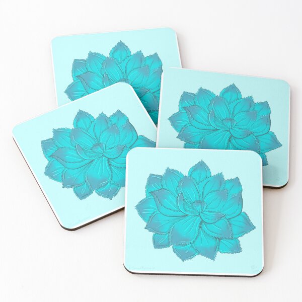 Item preview, Cyan Succulent  designed and sold by ParasolMushroom.