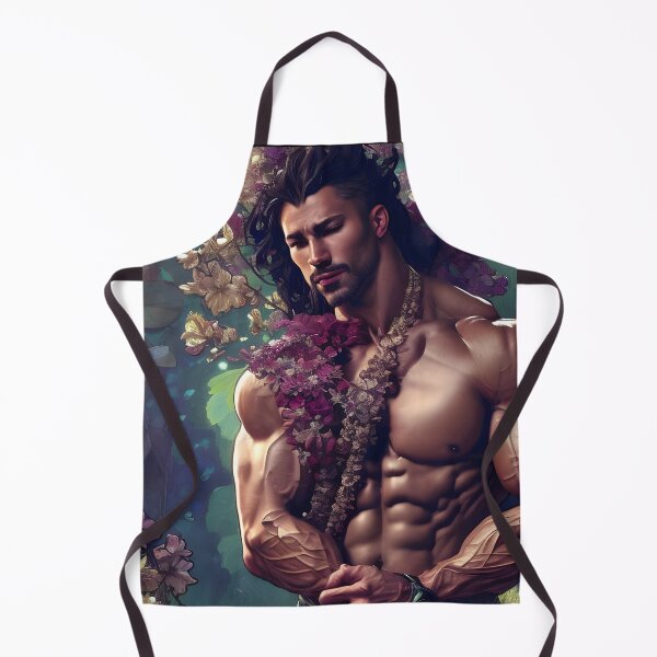 Item preview, Strong Floral Hunk With Long Hair designed and sold by withdiamonds.
