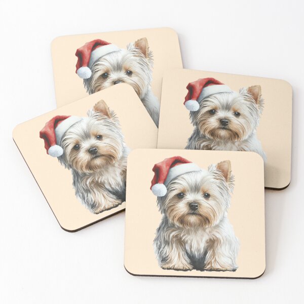 Item preview, Dog with Santa hat designed and sold by MAV-Arts.