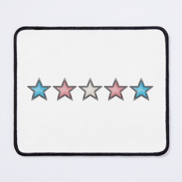 Item preview, Transgender Pride Stars with Chrome Frames designed and sold by LiveLoudGraphic.