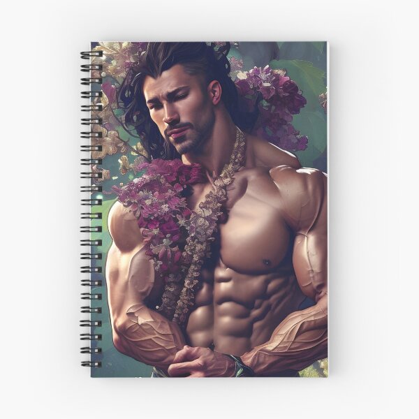 Item preview, Strong Floral Hunk With Long Hair designed and sold by withdiamonds.