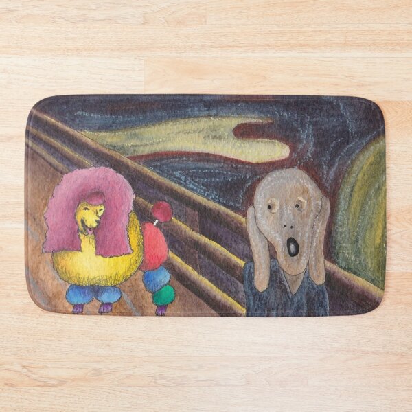 Item preview, The Scream with a Poodle designed and sold by sarahkeenan.