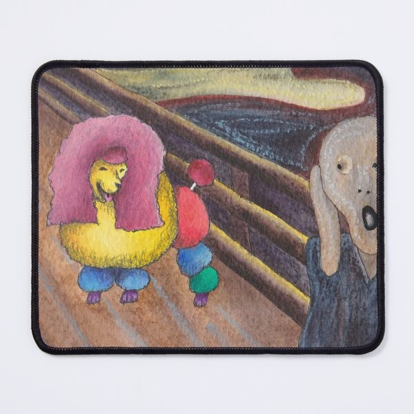Item preview, The Scream with a Poodle designed and sold by sarahkeenan.