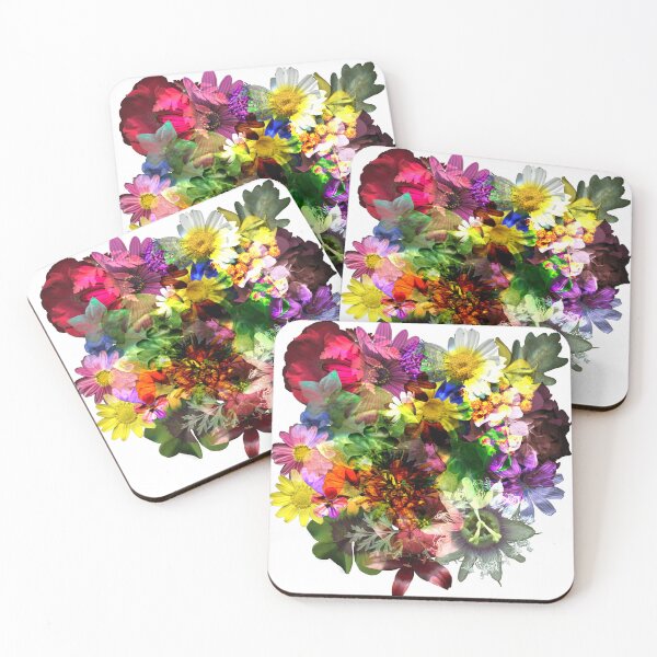 Item preview, Colorful flower mix white designed and sold by TheSpaceShip.