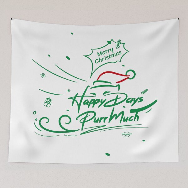 Item preview, christmas sleigh cat designed and sold by Happurr.
