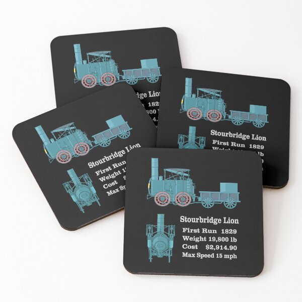 Item preview, Stourbridge Lion Steam Locomotive Diagram Gift designed and sold by Maljonic.
