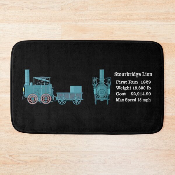 Item preview, Stourbridge Lion Steam Locomotive Diagram Gift designed and sold by Maljonic.