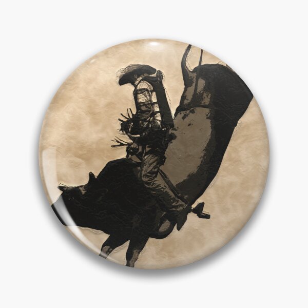 Artikelvorschau, Rodeo Bull Riding Hero - Bullenreiter entworfen und verkauft von NaturePrints.