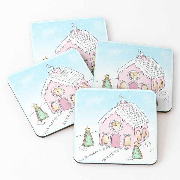 Item preview, Pretty Pink Gingerbead House designed and sold by PancakeAndLoaf.