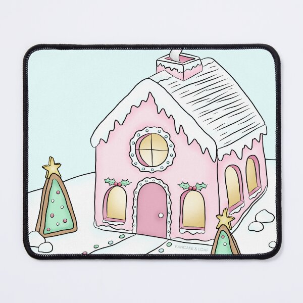 Item preview, Pretty Pink Gingerbead House designed and sold by PancakeAndLoaf.