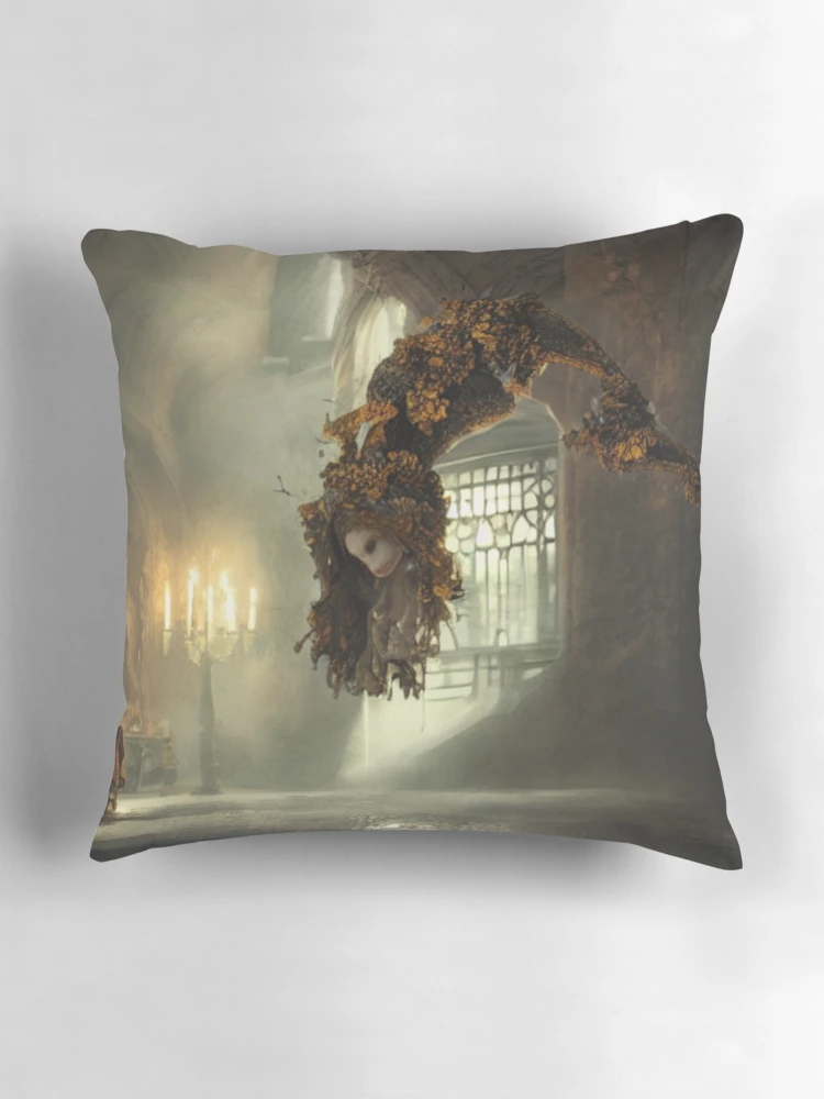 Aperçu 3 sur 4. Coussin avec l'œuvre Low Hanging Fruit créée et vendue par Sub-Ruminations.