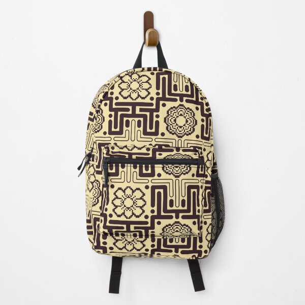 Item preview, Pixel Art Apricot Floral Pattern designed and sold by urrin DESIGN.