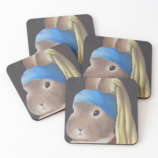Item preview, Rabbit with a Pearl Earring designed and sold by sarahkeenan.