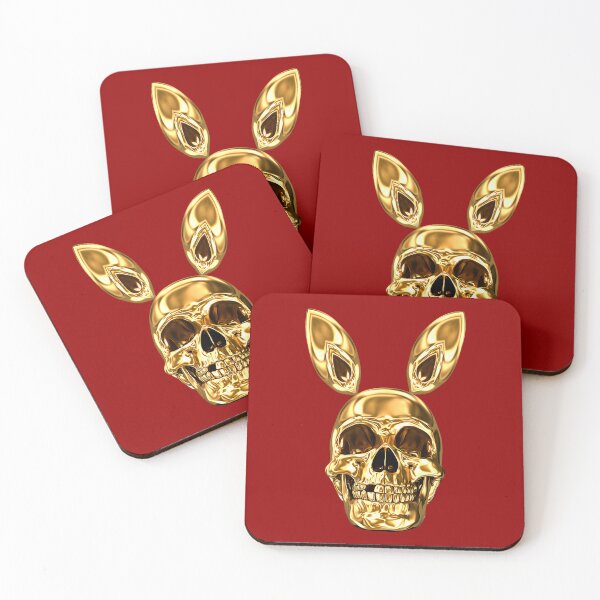 Item preview, Golden Magic SKULL Rabbit | Missing Tooth Acid Bunny Skull Psychedelic POPART & Design by Tyler Tilley (tiger picasso) designed and sold by Tyler Tilley.