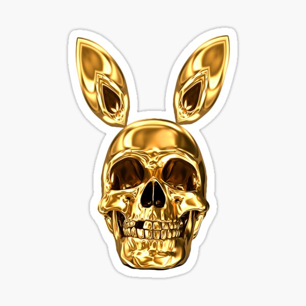 Golden Magic SKULL BUNNY | Hero Acid Bunny Skull Psychedelic