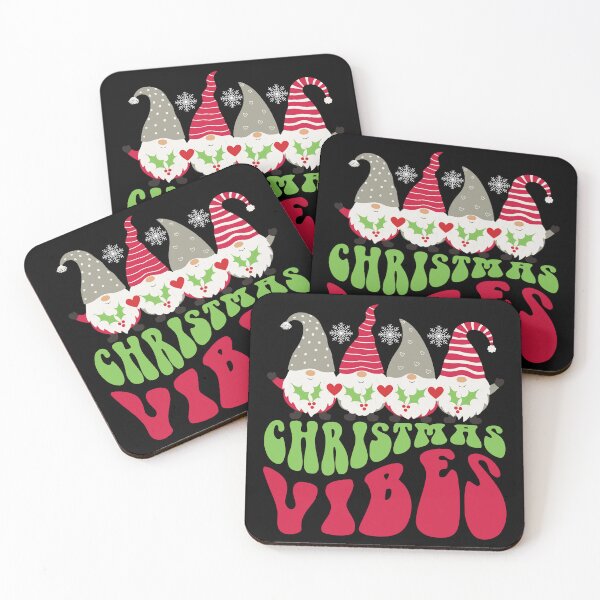 Item preview, Christmas vibes - retro gnomes designed and sold by EvergreenWhimsy.
