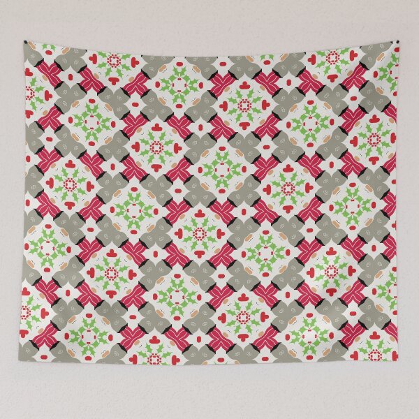 Item preview, Christmas vibes - retro gnomes designed and sold by EvergreenWhimsy.