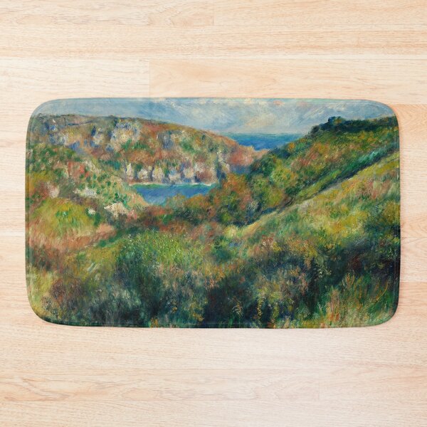 Item preview, Hills Around the Bay of Moulin Huet, Guernsey | Auguste Renoir | 1883 French Impressionist Landscape Art designed and sold by CJET.