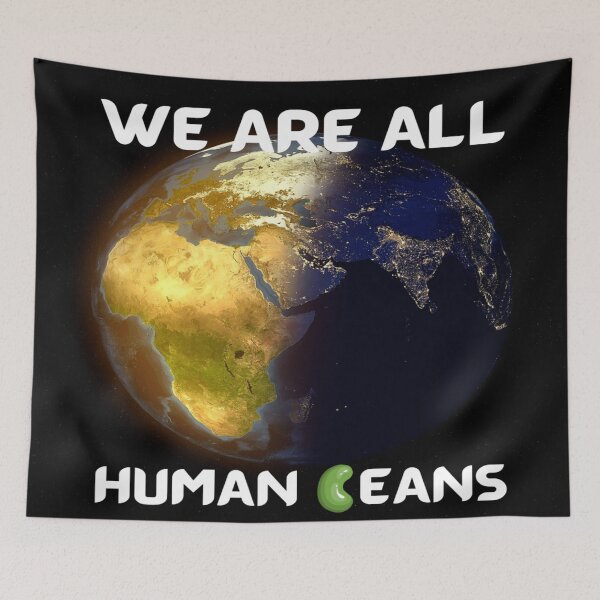 Item preview,  WE ARE ALL HUMAN BEANS - WE ARE ALL HUMAN - GLOBE  designed and sold by ArtzandDesignz.