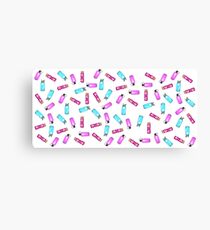 Water Bottle Pattern Canvas Print