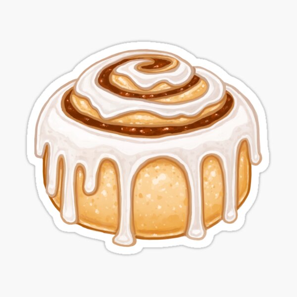 Delicious Cinnamon Roll Sticker