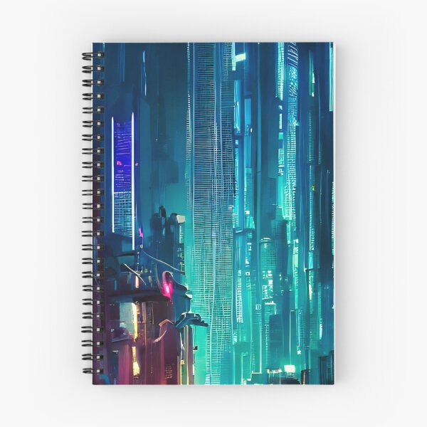Item preview, cyberpunk city blue designed and sold by 7infernus.