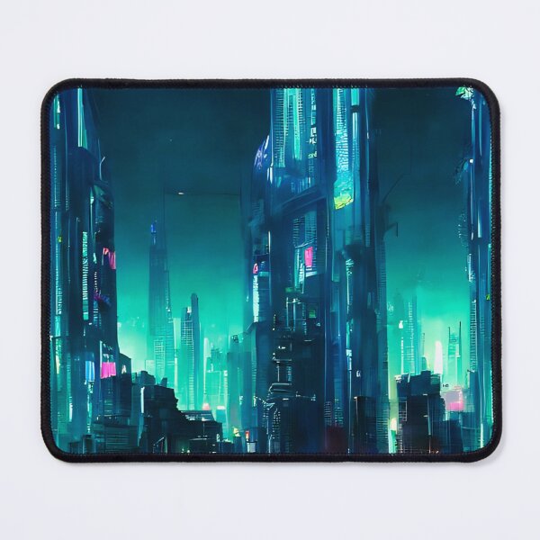 Item preview, cyberpunk city blue designed and sold by 7infernus.