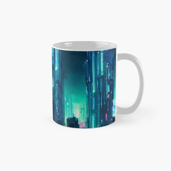 Item preview, cyberpunk city blue designed and sold by 7infernus.