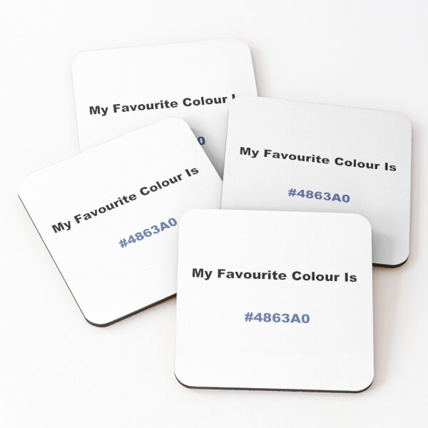 Item preview, My Favourite Colour Is #4863A0 designed and sold by kiippers.