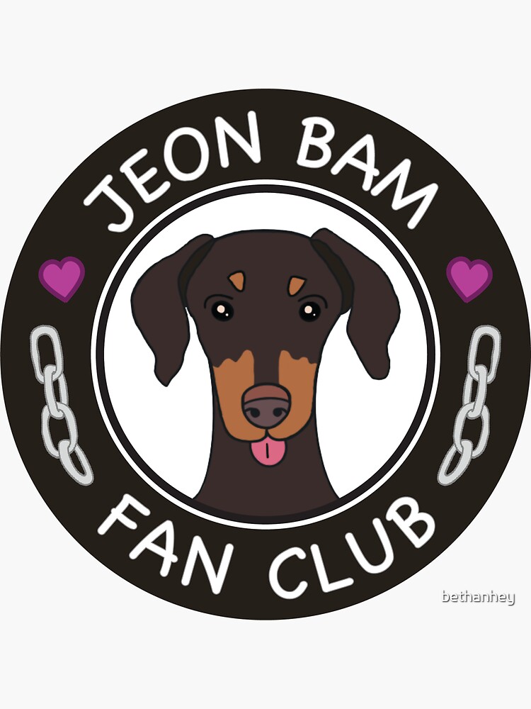 "Jeon Bam Fan Club Jeon Jungkook BTS" Sticker for Sale by bethanhey
