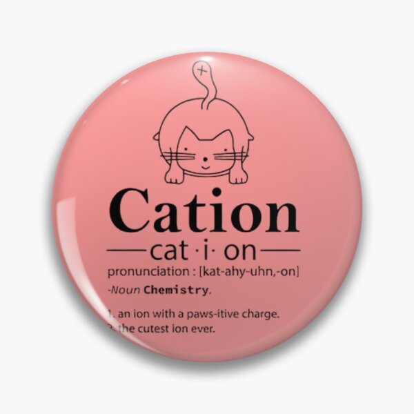 Item preview, Cation Funny Cat Ion Science Pawsitive Pun Chemistry designed and sold by FirnandArt.