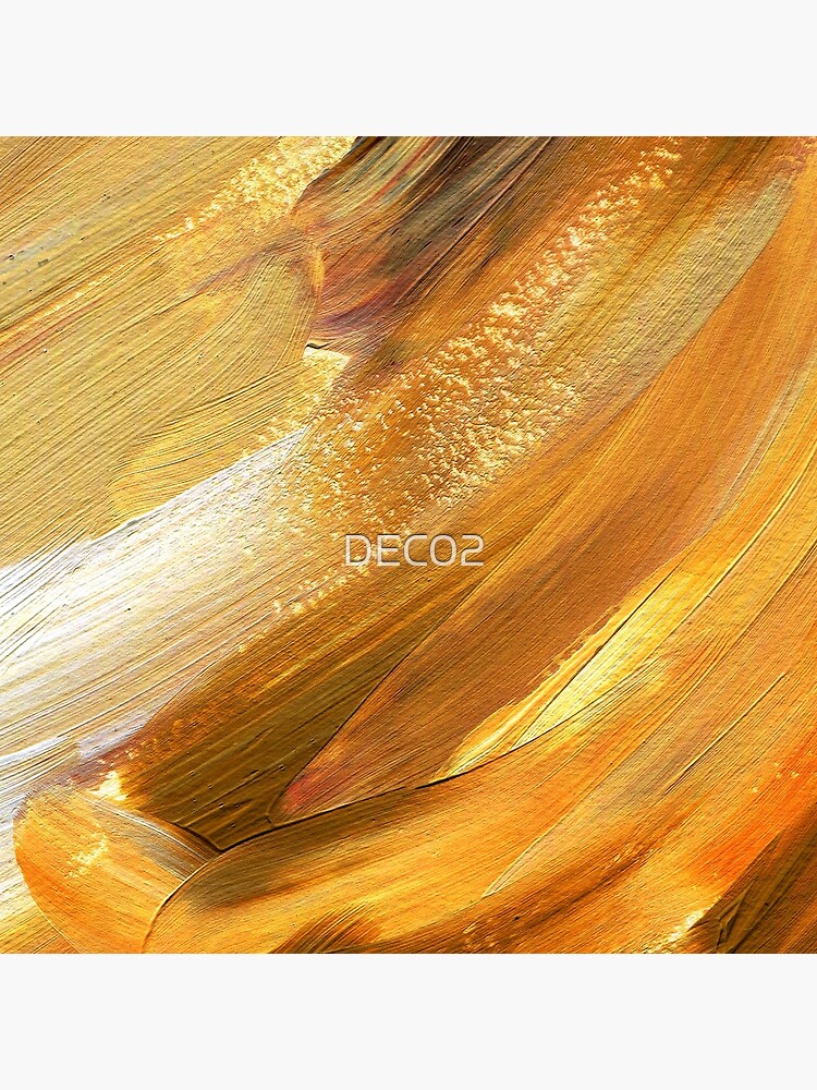 Yellow Orange Sun Streaks Abstract Glorious Painting