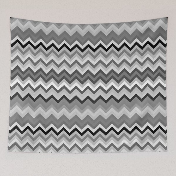Item preview, Grey multi Zig Zag Retro Mod pattern designed and sold by ModSupporters.